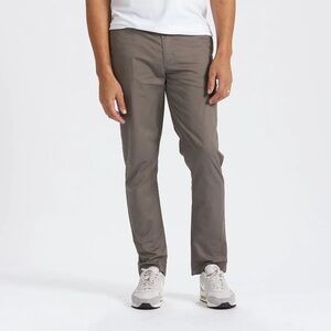 Vuori Collins Chino Pant Khakis in Cocoa Brown Size 34 Waist Cotton Trouser